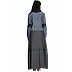  Denim Skirt Chambray abaya - Blue & Grey